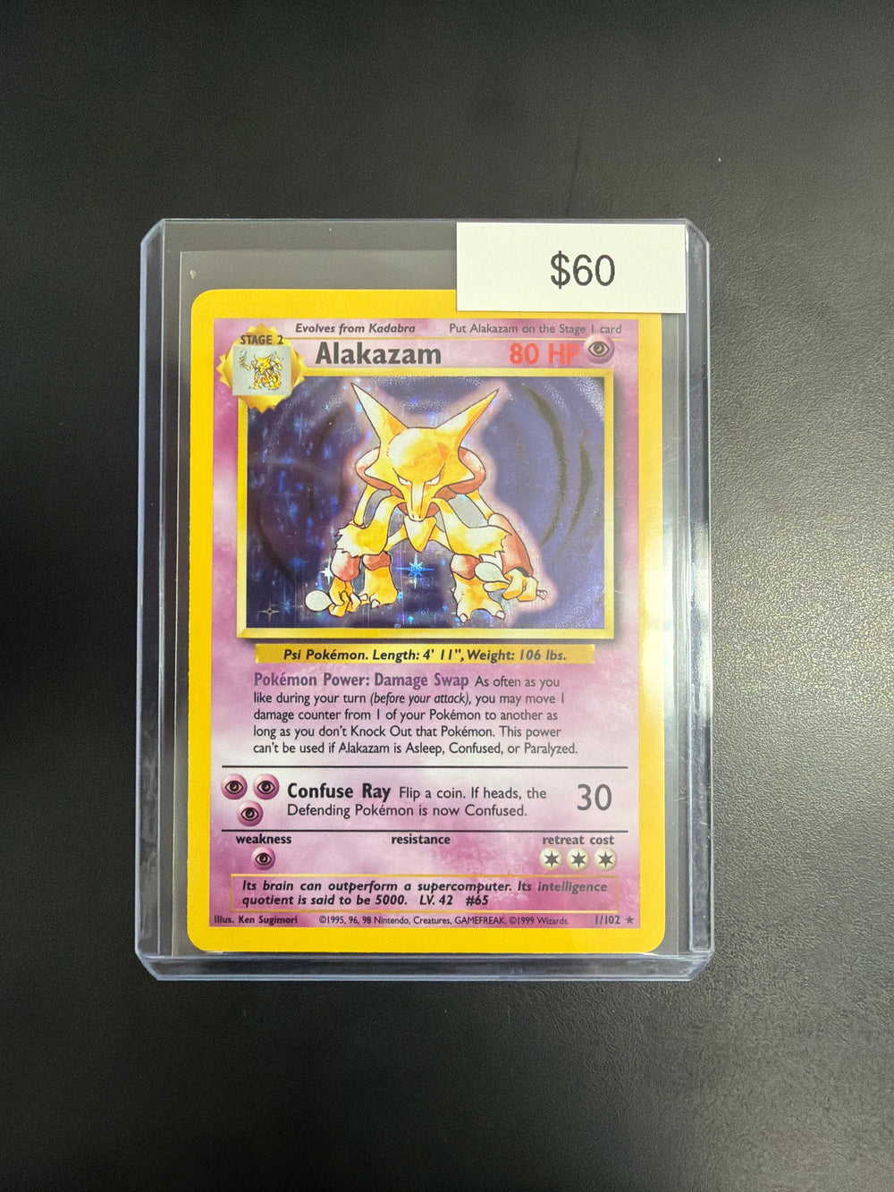 Pokemon Base Set Alakazam #1/102