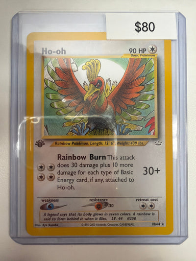 Pokemon Ho-oh 1st Edition 18/64