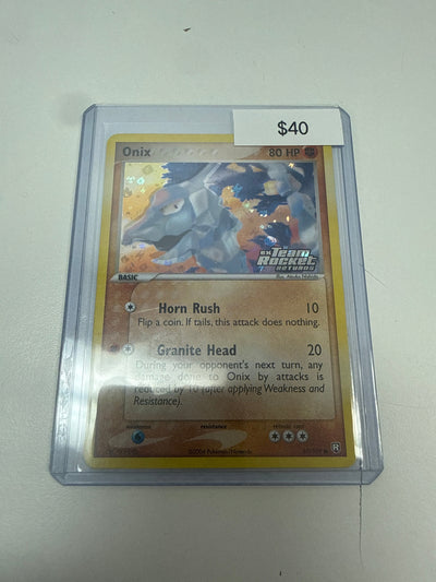 Pokemon Onix Team Rocket Returns Stamp #69/109