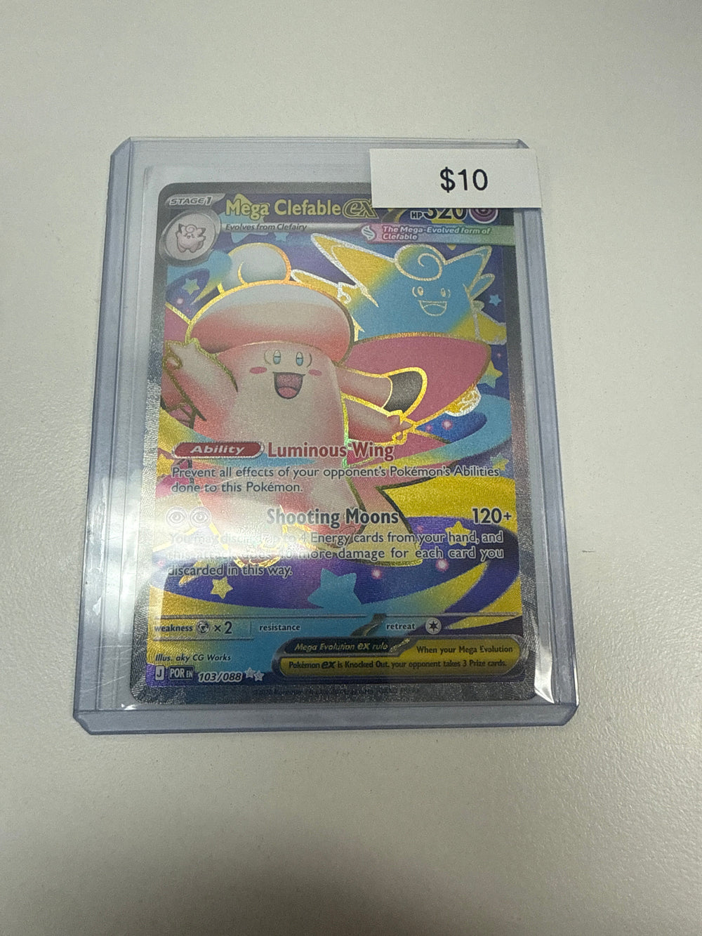 Pokemon Mega Clefable Ex #103/088