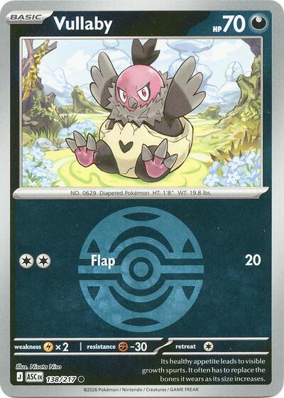 Vullaby - Dusk Ball - 138/217 - Common [me025-138] [Reverse Holo]