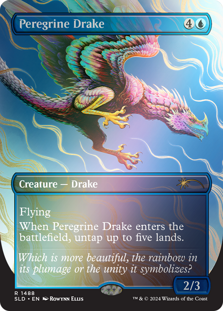 Peregrine Drake (SLD-1488â˜…) - Secret Lair Drop (Borderless) Foil