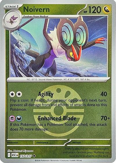 Noivern - Friend Ball - 157/217 - Uncommon [me025-157] [Reverse Holo]