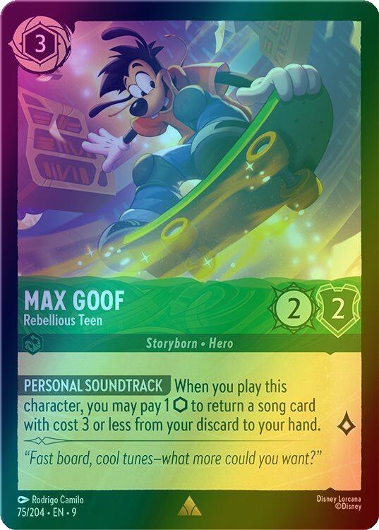 Max Goof - Rebellious Teen - 75/204 [Fabled] [Holofoil]