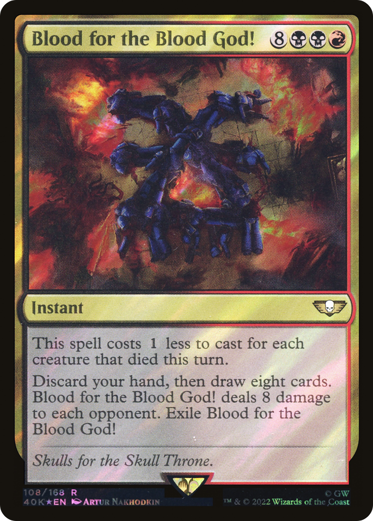 Blood for the Blood God! (40K-108â˜…) - Warhammer 40,000 Commander Foil