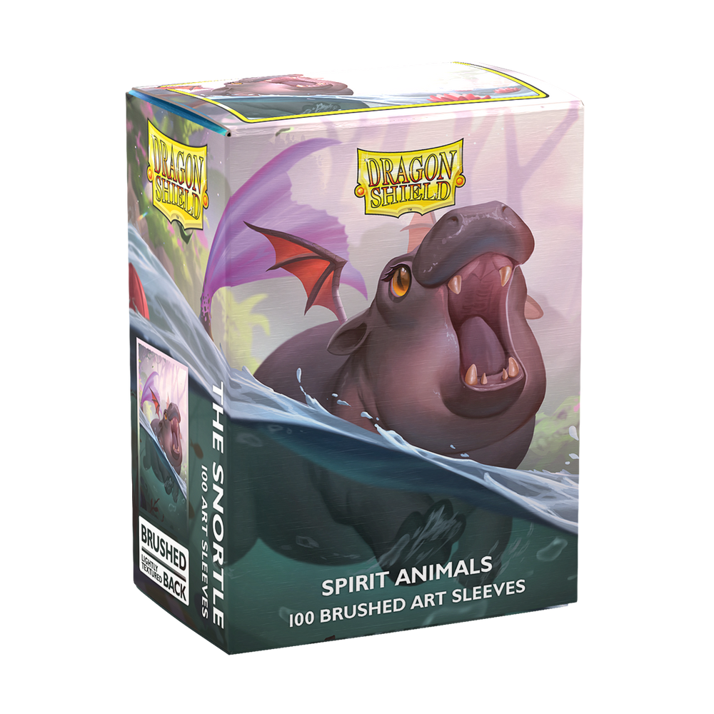 Dragon Shield Brushed Dual Sleeves - Standard Size - 100ct - The Snortle