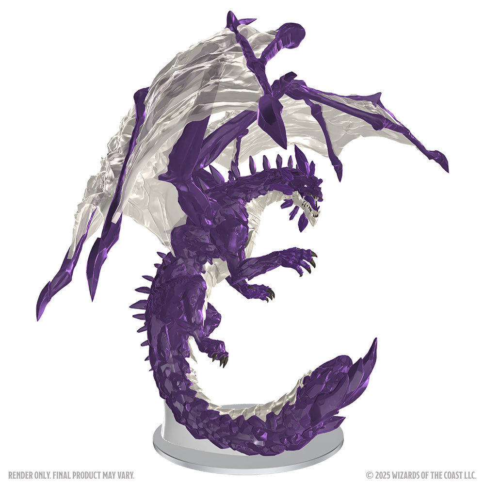 D&D Icons of the Realms: Adult Amethyst Dragon Boxed Miniature