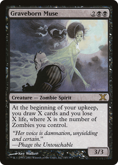 Graveborn Muse (10E-145) - Tenth Edition Foil