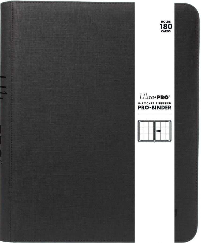 Ultra Pro Premium Zippered PRO-Binder - 9-Pocket - Black