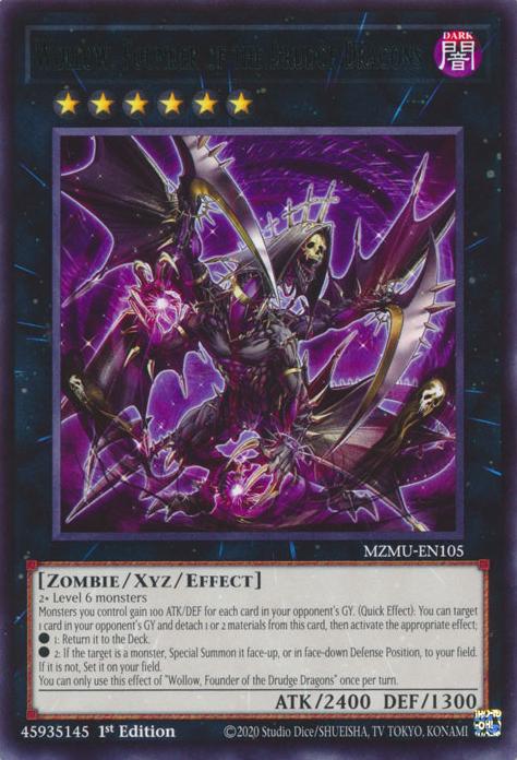 Wollow, Founder of the Drudge Dragons - MZMU-EN105 - Rare - 1st Edition
