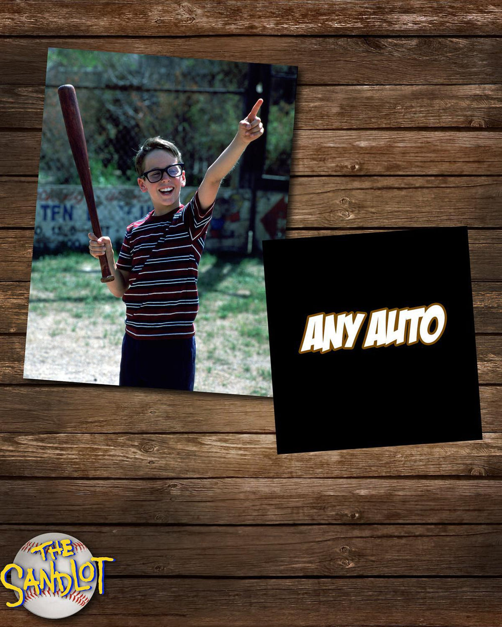 Sandlot "Squints" Autographed 8x10 Photograph Ticket