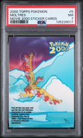 PSA 7 MOLTRES MOVIE 2000 STICKER CARDS