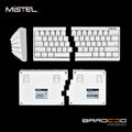 Mistel Barocco White 60% Laser Engraved PBT Mechanical Keyboard