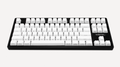 Mistel Sleeker Black Aluminum TKL White LED Dye Sub PBT Mechanical Keyboard