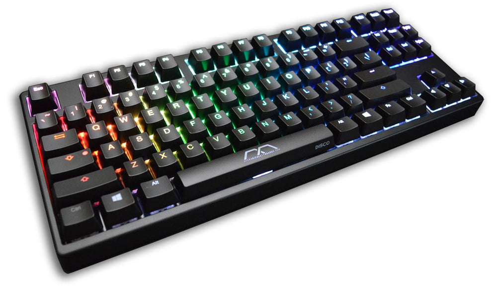 MK Disco Black ABS Keycaps RGB LED TKL Mechanical Keyboard