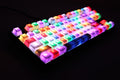 MK Disco White RGB LED TKL Double Shot PBT Mechanical Keyboard