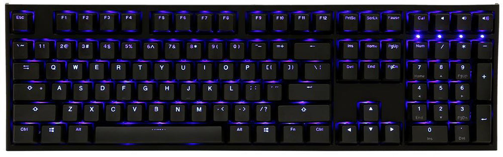 Ducky One 2 Blue LED Double Shot PBT Mechanical Keyboard