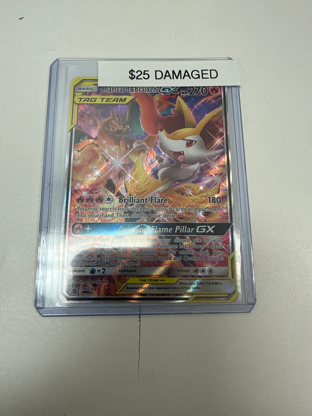 Pokemon Charizard & Braizen #sm230 DM
