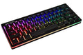 Vortex POK3R Black LE Frosted White Border RGB LED 60% Double Shot PBT Mechanical Keyboard
