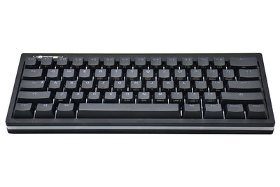 Vortex POK3R Black LE Frosted White Border RGB LED 60% Double Shot PBT Mechanical Keyboard