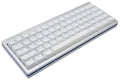 Vortex POK3R Silver LE Blue Border RGB LED 60% Double Shot PBT Mechanical Keyboard