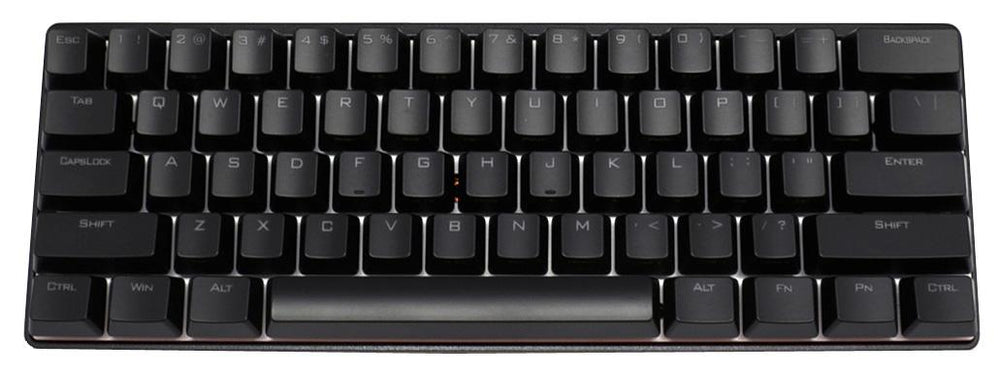Vortex POK3R Black Case White LED 60% Double Shot PBT Mechanical Keyboard