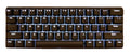 Vortex POK3R Black Case White LED 60% Double Shot PBT Mechanical Keyboard