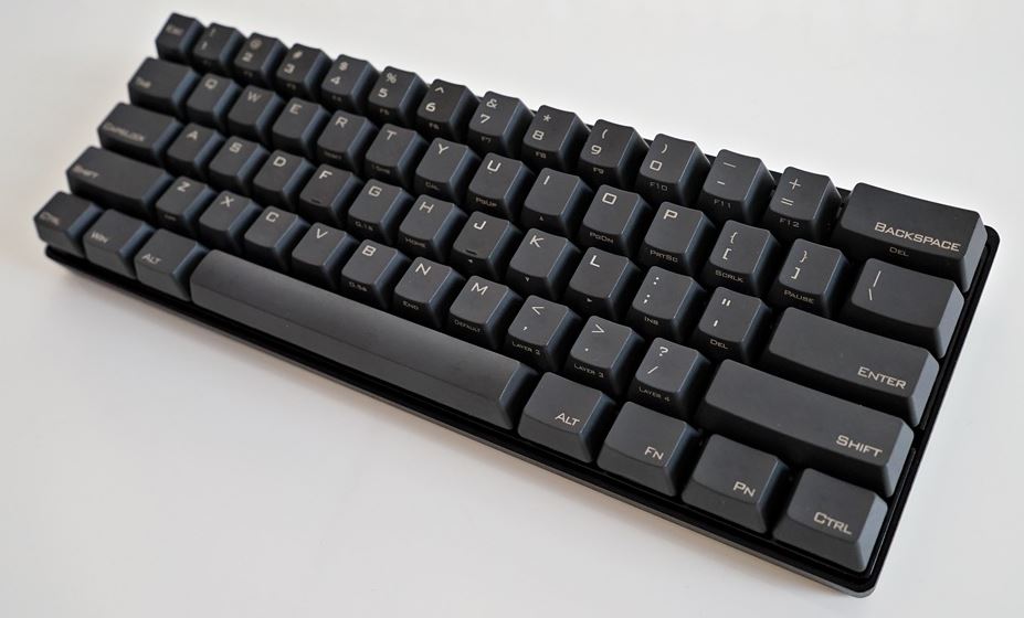 Vortex POK3R Black Case 60% Double Shot PBT Mechanical Keyboard