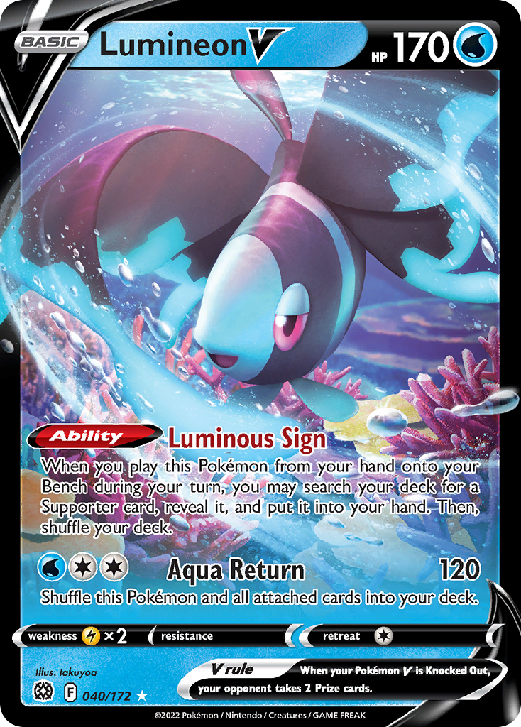 Lumineon V 40 172 Brilliant Stars Holofoil