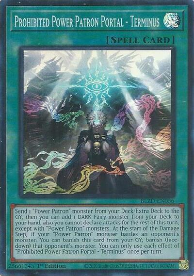 Prohibited Power Patron Portal - Terminus - BLZD-EN056 - Super Rare - 1st Edition