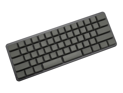 0.01 Z62 Dark Grey 60% White LED Blank PBT Mechanical Keyboard