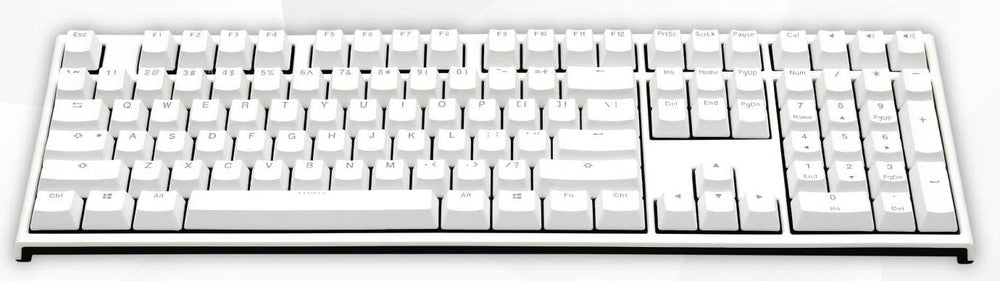 Ducky One 2 White Case White LED Double Shot PBT Mechanical Keyboard