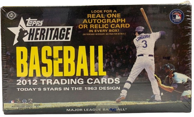 2012 Topps Heritage Baseball Hobby Box