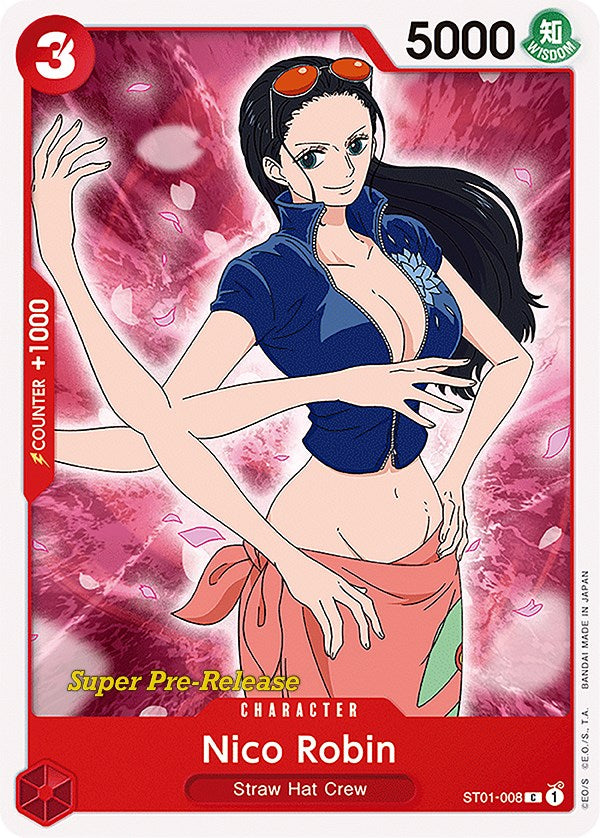 Nico Robin - ST01-008 - (Super Pre-Release Starter Deck 1: Straw Hat Crew)