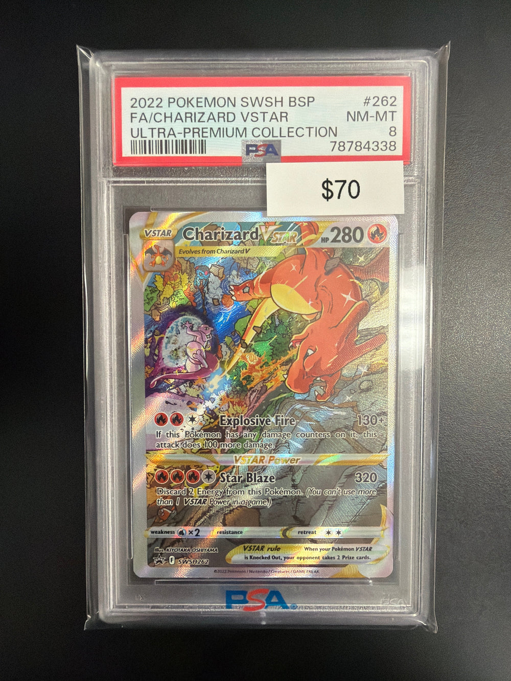 Pokemon Charizard VSTAR #SWSH262 PSA 8
