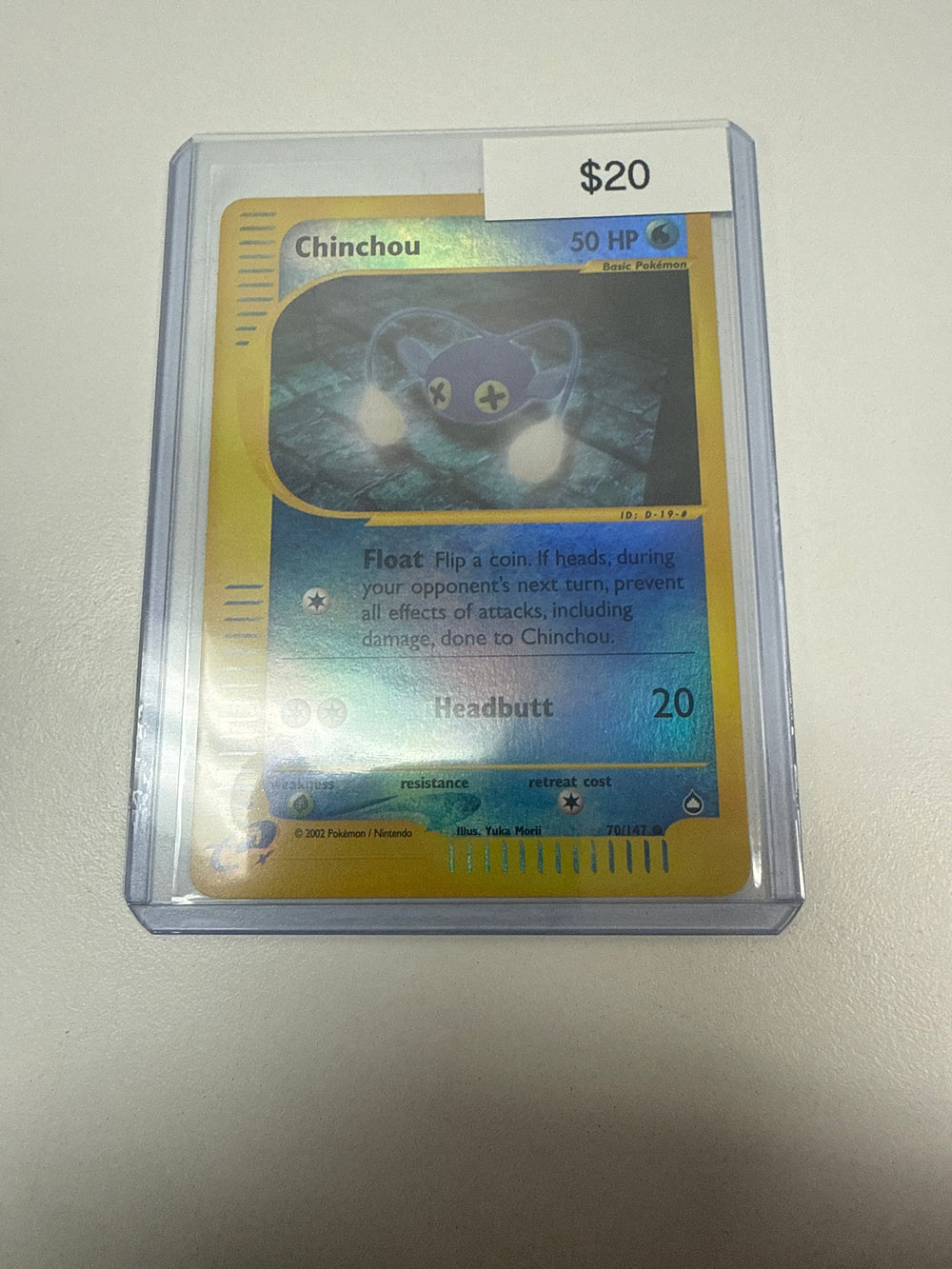 Pokemon Chinchou Reverse Holo #70/147