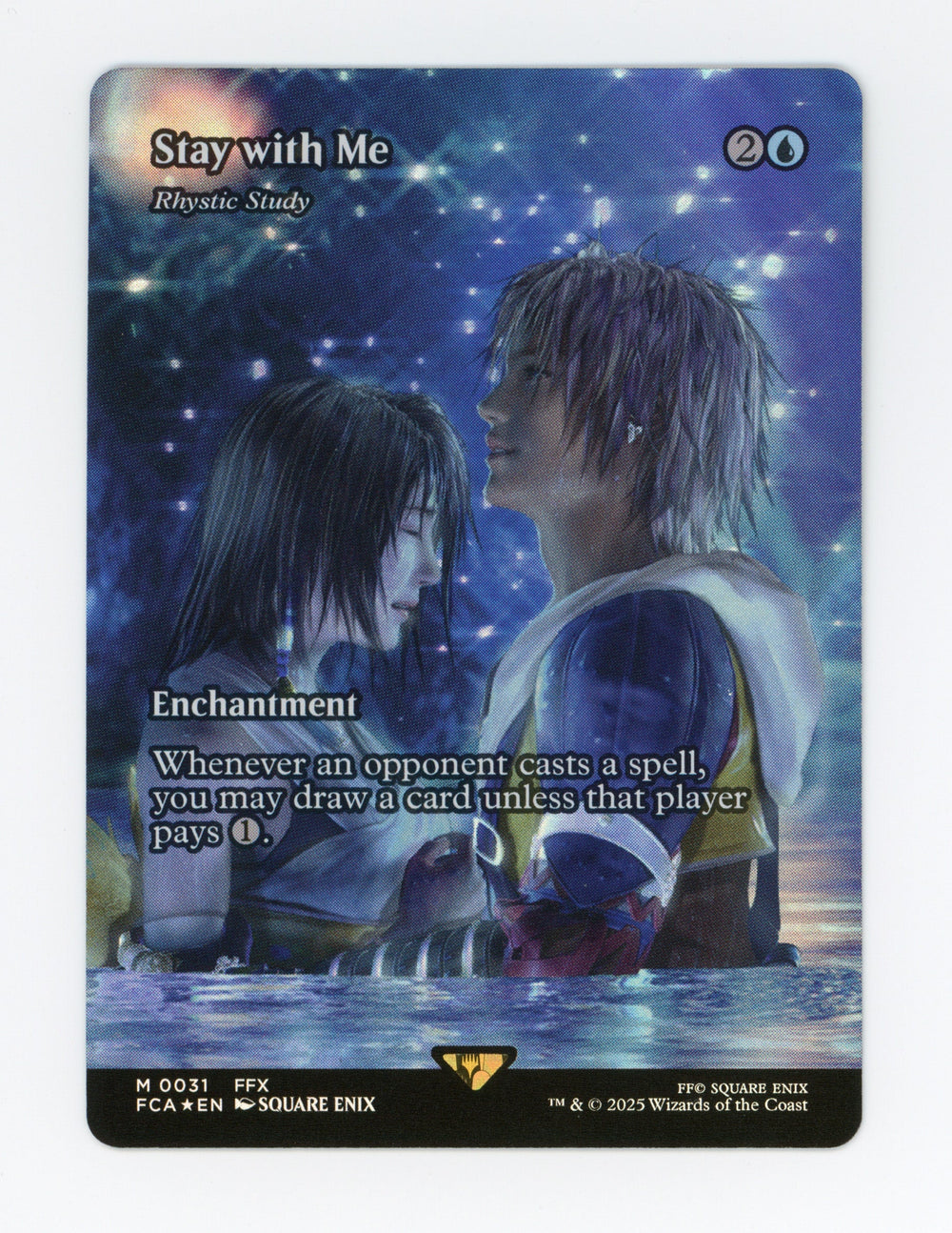 Stay with Me - Rhystic Study — Borderless|Foil — ID 17744
