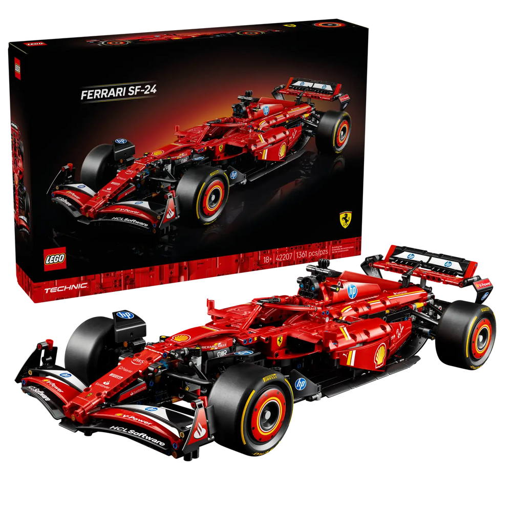 LEGO 42206 Oracle Red Bull Racing RB20 F1 Car & 42207 Ferrari SF-24 F1 Car