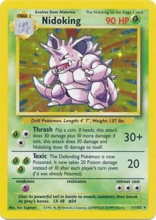 Nidoking - 011/102 - (Base Set)