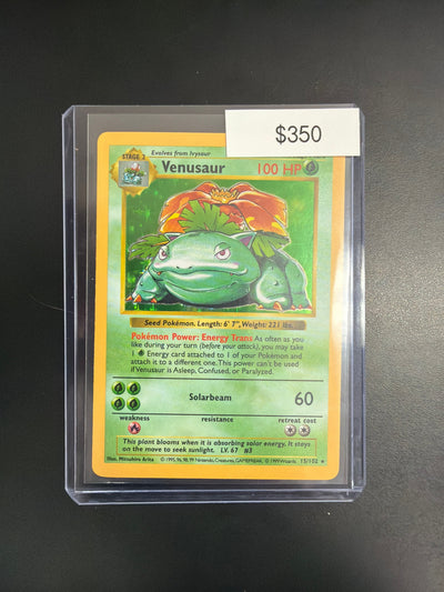 Pokemon Venusaur Base Set Shadowless #15/102