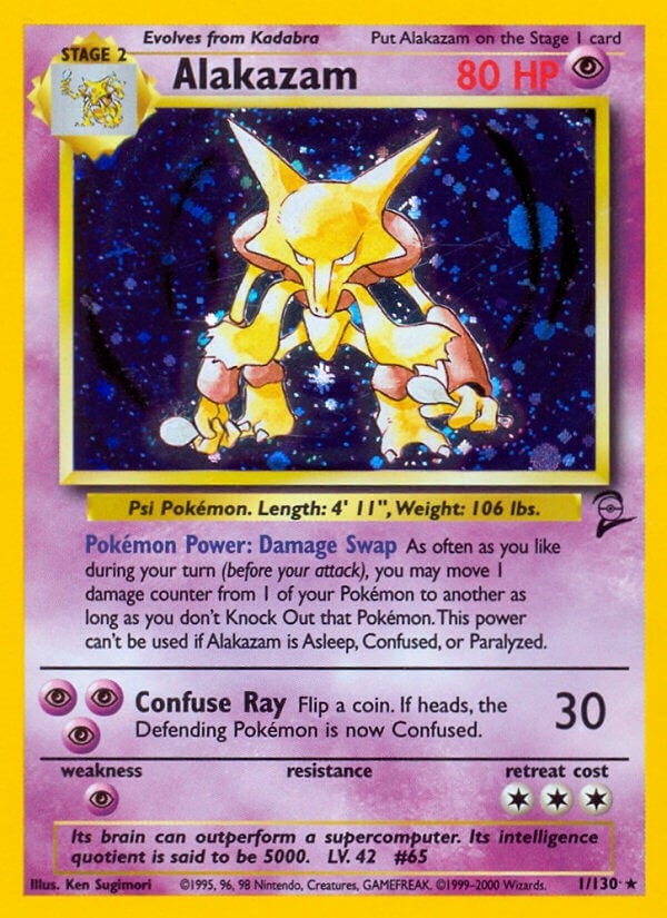 Alakazam - 001/130 - (Base Set 2)
