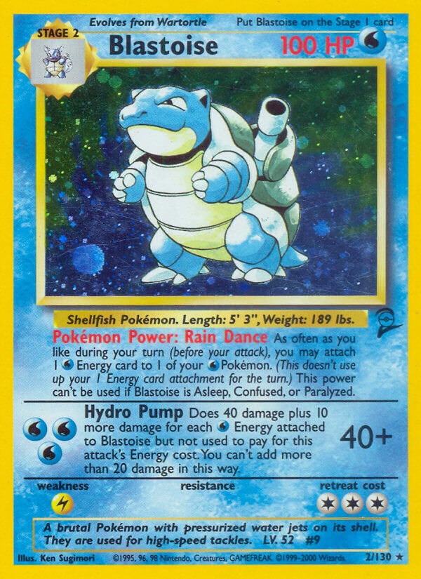 Blastoise - 002/130 - (Base Set 2)