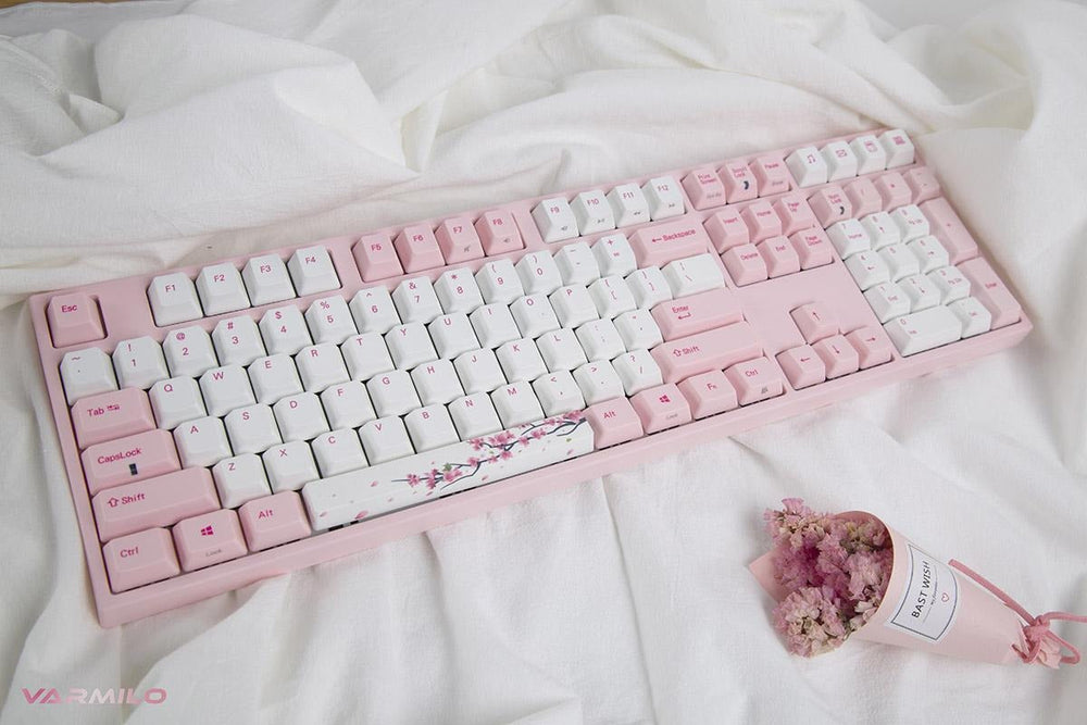 Varmilo MA108M Sakura White LED EC Keyboard