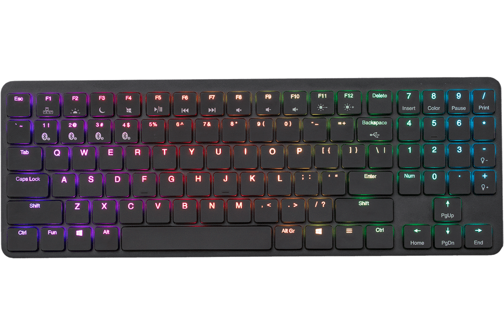 Hexgears X-1 Aluminum TKL Bluetooth RGB Low Profile Mechanical Keyboard
