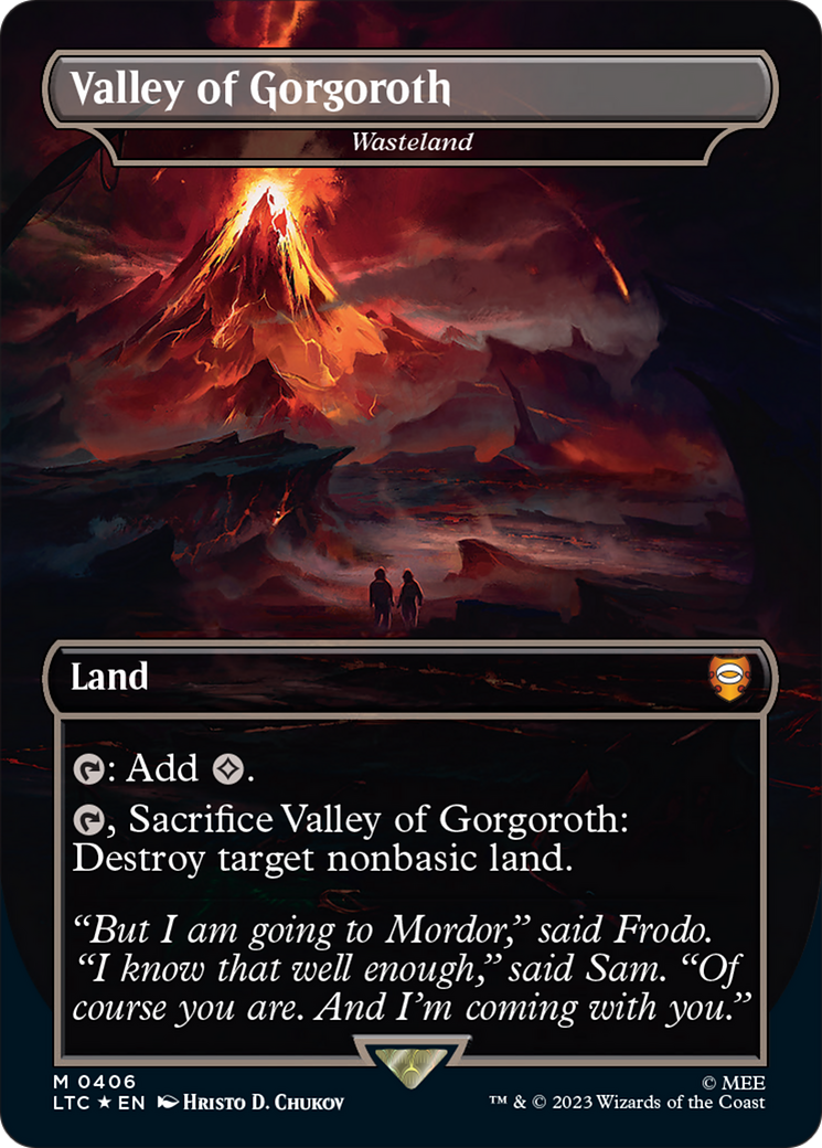 Wasteland (LTC-406) - Tales of Middle-earth Commander / Valley of Gorgoroth (Borderless) Foil
