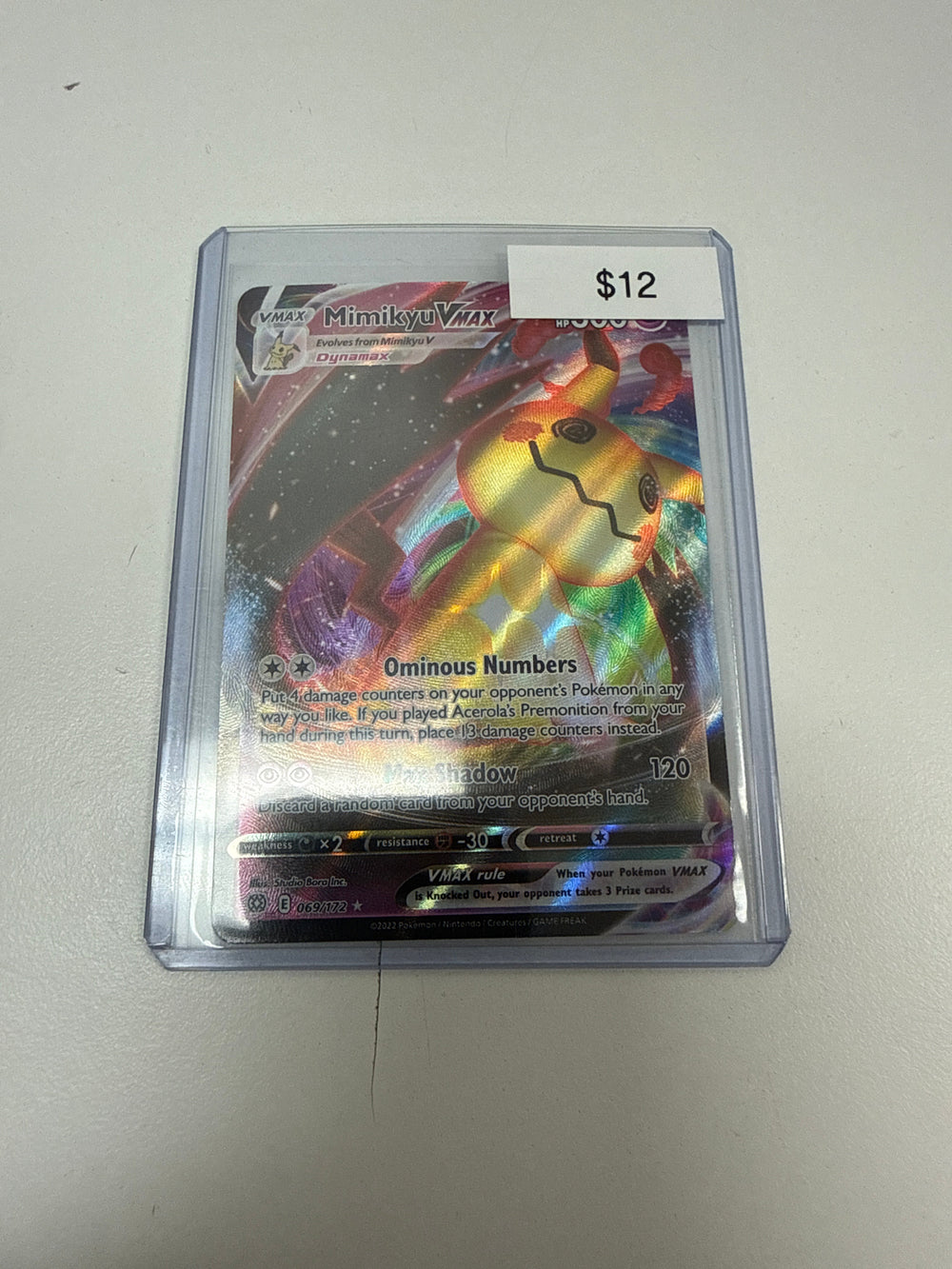 Pokemon Mimikyu Vmax #069/172