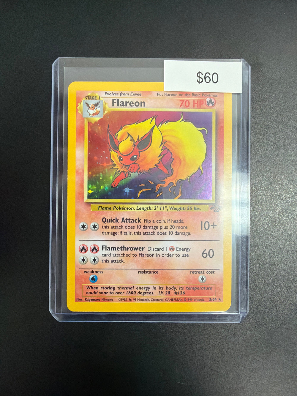 Pokemon Jungle Flareon #3/64 LP