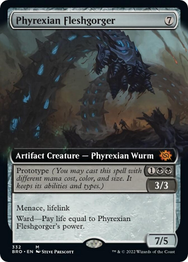 Phyrexian Fleshgorger (Extended Art) - 332 - (The Brothers' War)
