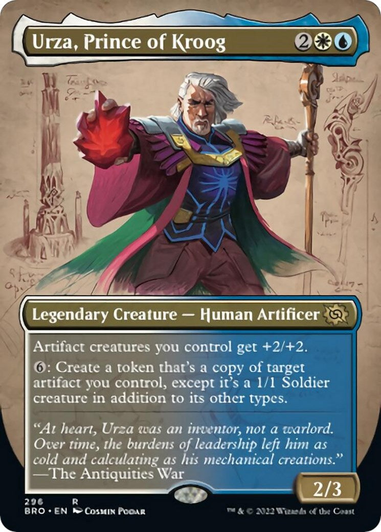 Urza, Prince of Kroog (Borderless) - 296 - (The Brothers' War)