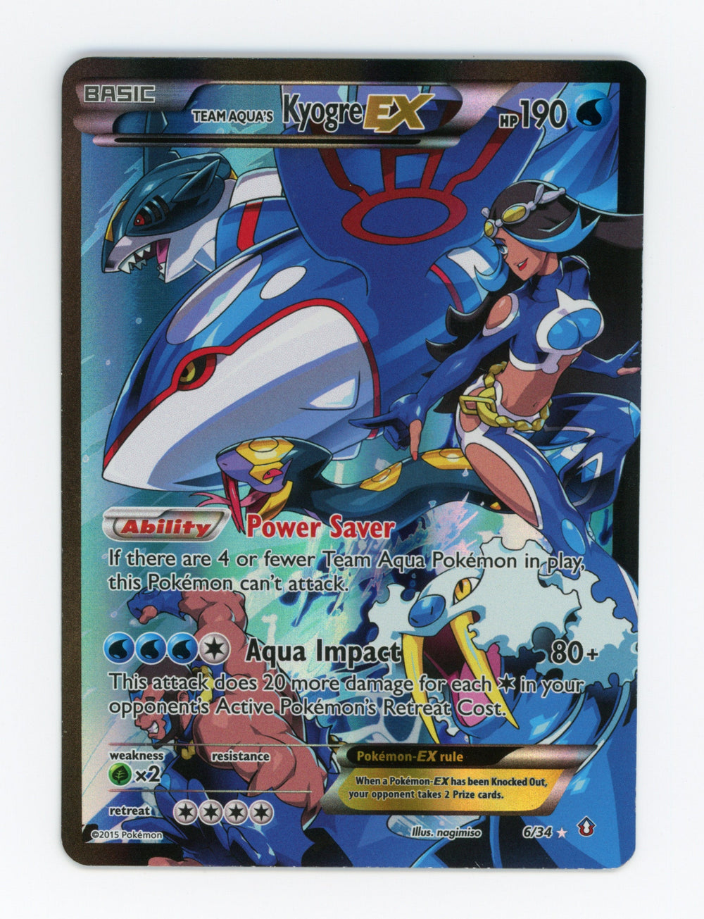Team Aqua's Kyogre-ex — Rare Holo EX — ID 17441